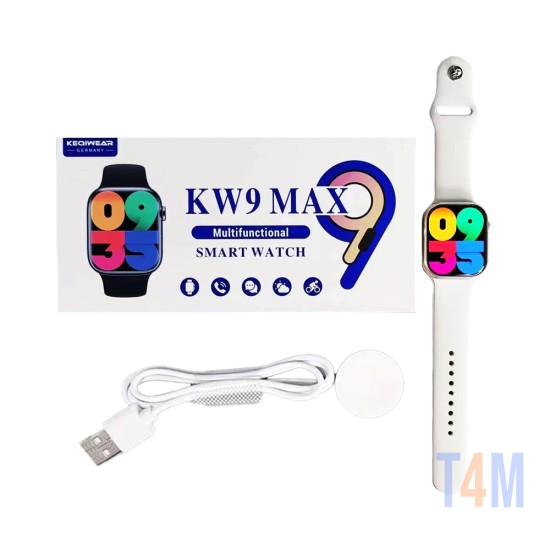 Smartwatch KW9 MAX 49mm 2,02" (Versión de Llamada) Plata