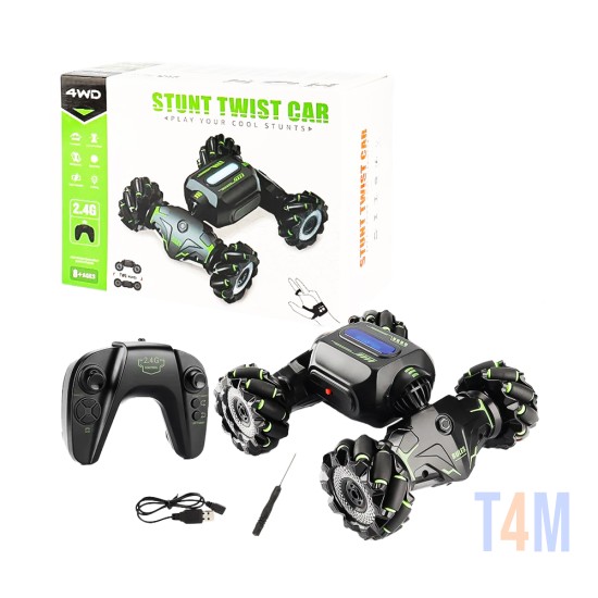 JJRC Stunt Twist Car JC02 with Remote Control and Gesture Sensing Feature Green