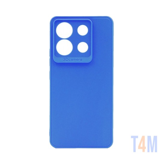 Soft Silicone Case with Camera Shield for Xiaomi Redmi Note 13 Pro 5G Dark Blue