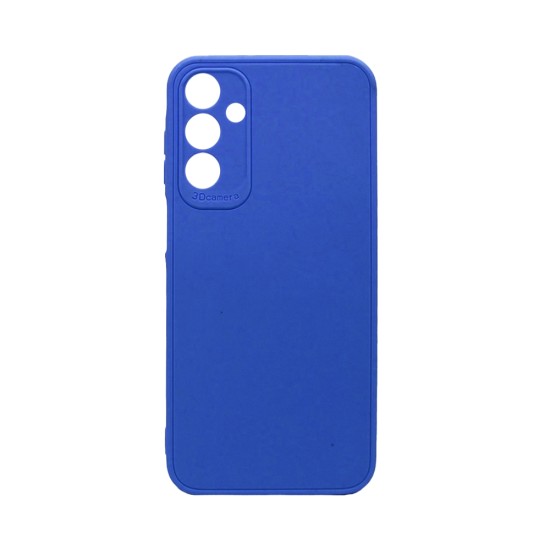 Capa de Silicone Macio com Moldura de Câmera para Samsung Galaxy A55 5G Azul Escuro