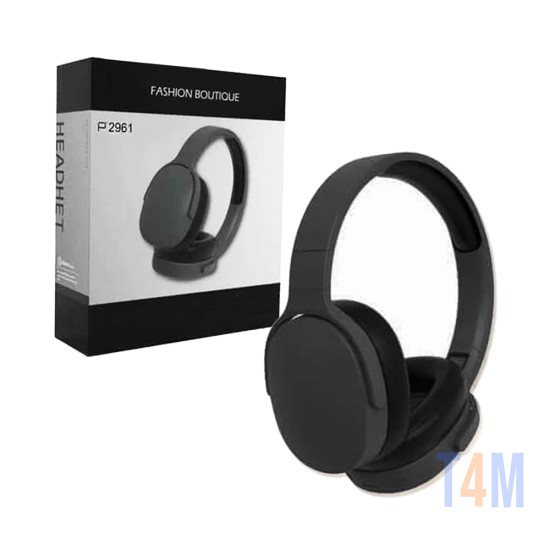 Wireless Headphones P2961 Fashion Boutique Black