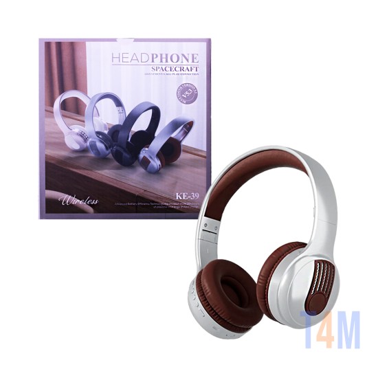 Wireless Headphones KE-39 Spacecraft Brown