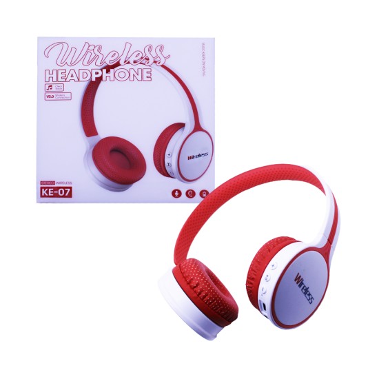 Wireless Headphones KE-07 Red