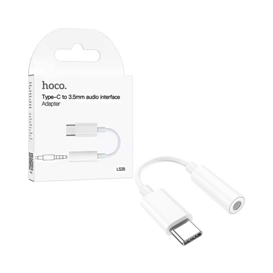 Hoco Audio Adapter Cable LS35 Type-C to 3.5mm White