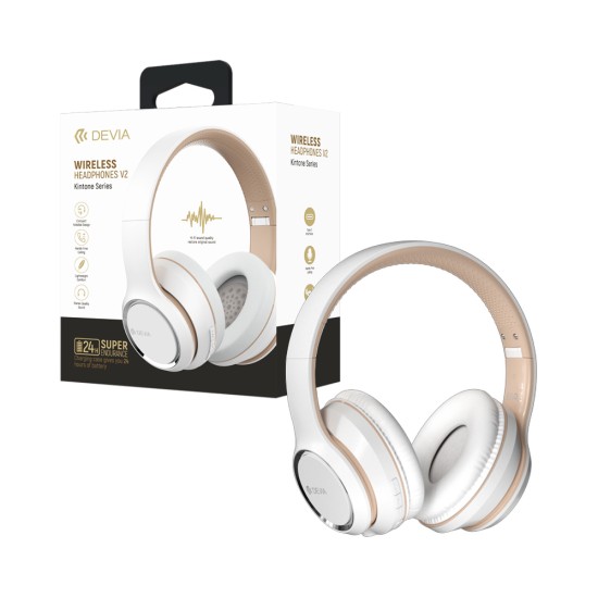 Devia Wireless Headphone EM039 Kintone Series V2 White