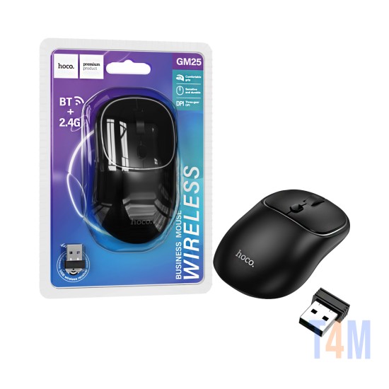 Hoco Wireless Mouse GM25 Royal 2.4GHz Dark Night Black