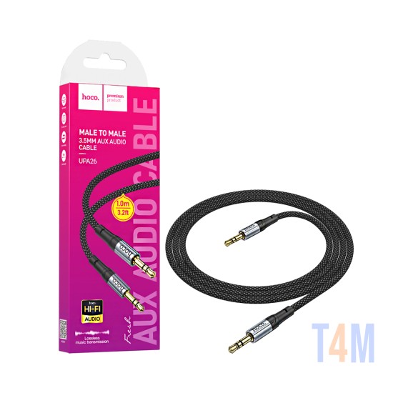 Cable de Audio AUX Hoco UPA26 Fresh 1m Negro