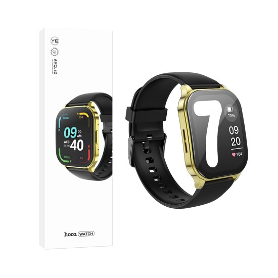 Hoco Smartwatch Y19 1.96" (Call Version) Bright Gold