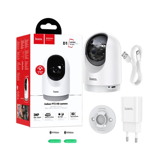 Hoco Surveillance Camera D1 Indoor PTZ HD 3MP White 