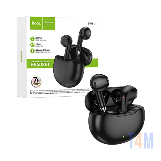 Hoco True Wireless Earbuds EW61 June Black