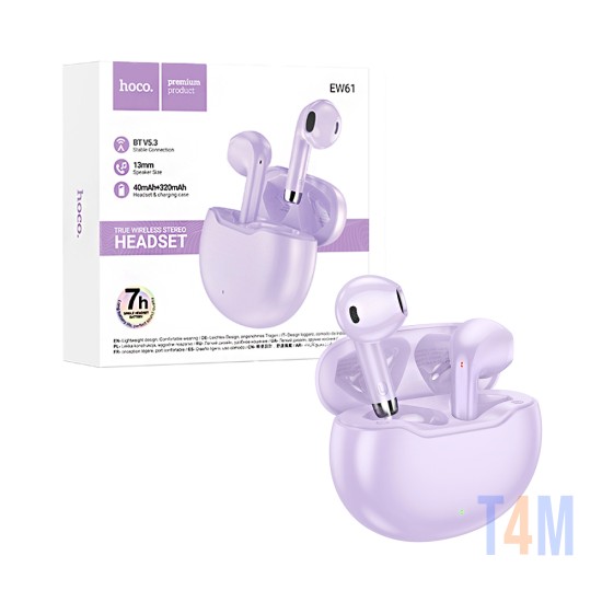 Hoco True Wireless Earbuds EW61 June Purple