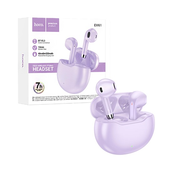 Hoco True Wireless Earbuds EW61 June Purple