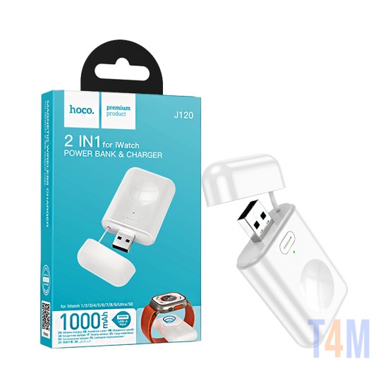 Power Bank Hoco J120 para Iwatch 1000mAh Branco