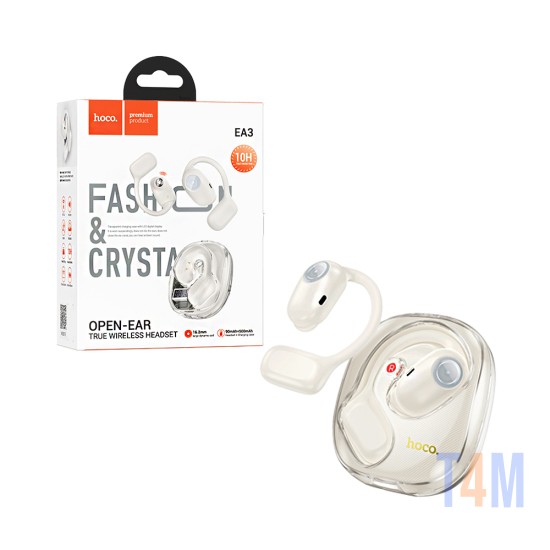 Auriculares inalámbricos de oído abierto Hoco EA3 Talent Blanco Lechoso