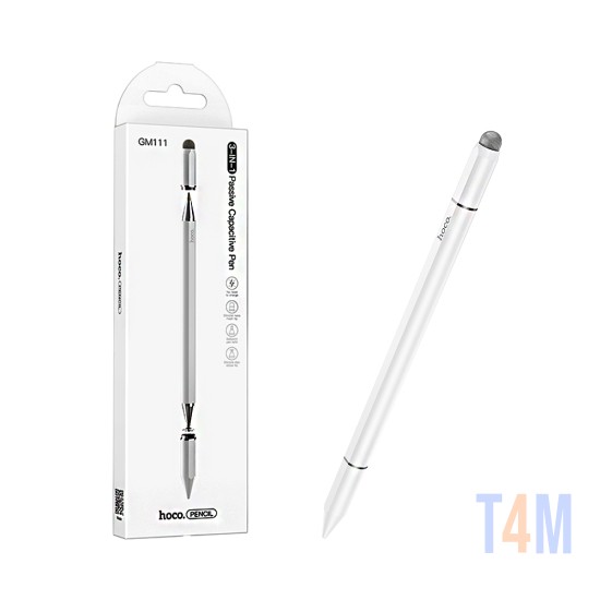 Hoco Dynamic series Universal Capactive Pen GM111 Cool for Phones and Tablets White