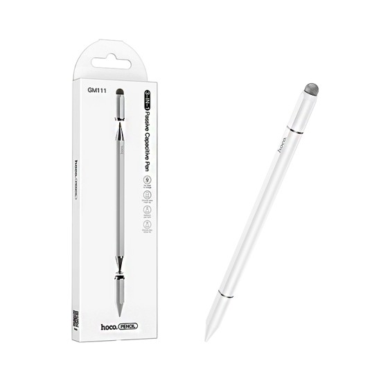 Hoco Dynamic series Universal Capactive Pen GM111 Cool for Phones and Tablets White