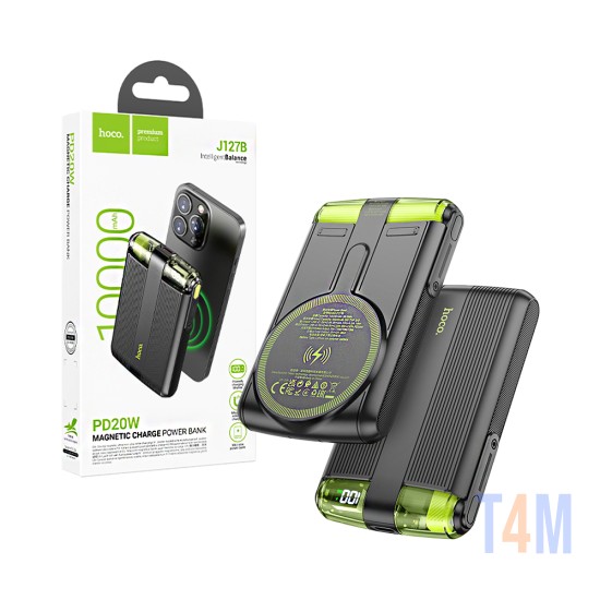 Power Bank Magnético Hoco J127B Mecha PD20W 10000mAh Negro