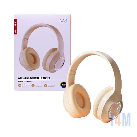 Wireless Headphones M3 Beige