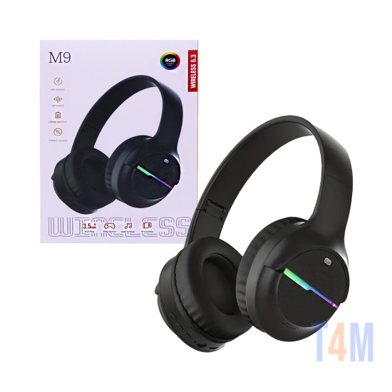 Auriculares Inalámbricos M9 Negro