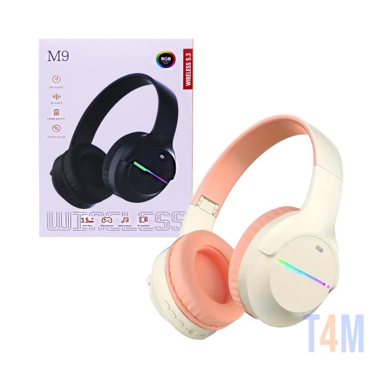 Auriculares Inalámbricos M9 Rosa