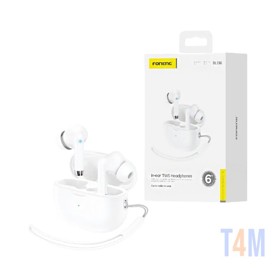 Foneng True Wireless Earbuds BL136 White