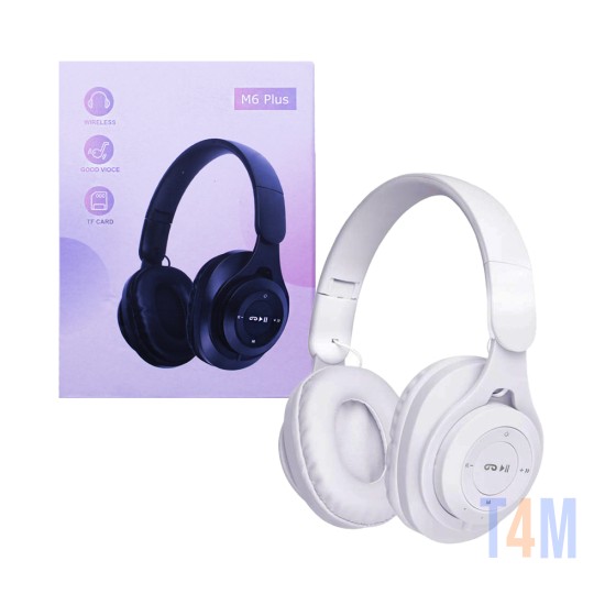 Auriculares Inalámbricos M6 Plus Blanco