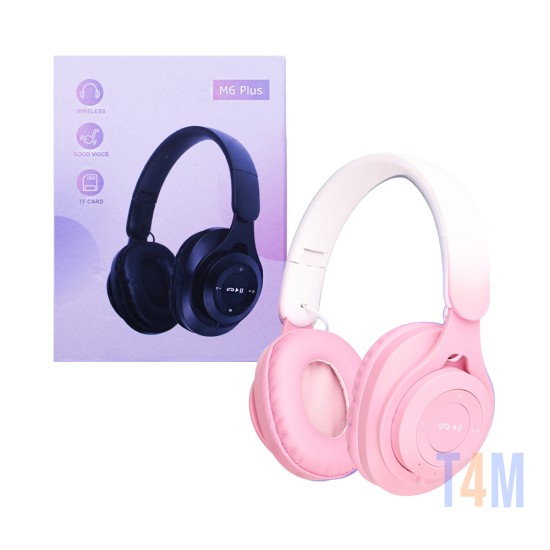 Auriculares Inalámbricos M6 Plus Rosa