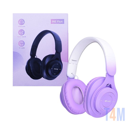 Wireless Headphones M6 Plus Purple