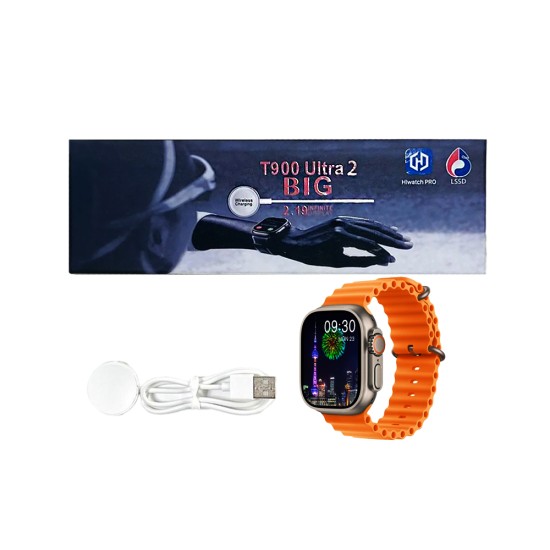 Smartwatch T900 Ultra 2 2,19" (Versão para Chamada) Laranja