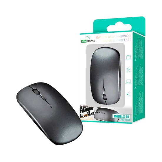 New Science Wireless Mouse S-01 2.4 GHz Gray