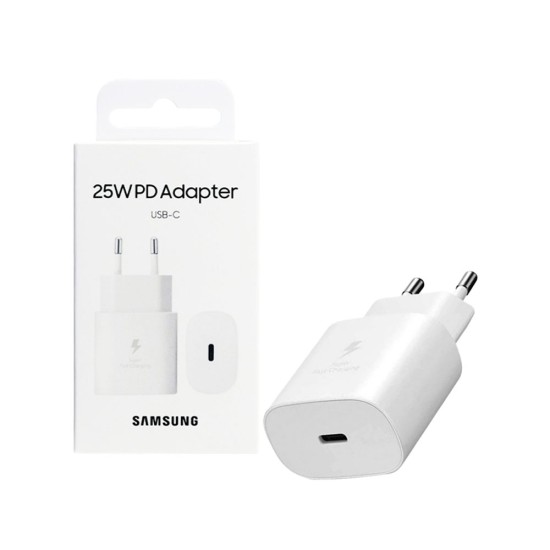 Adaptador Samsung EP-TA800NWEGEU Tipo-C Porta PD 25W Branco