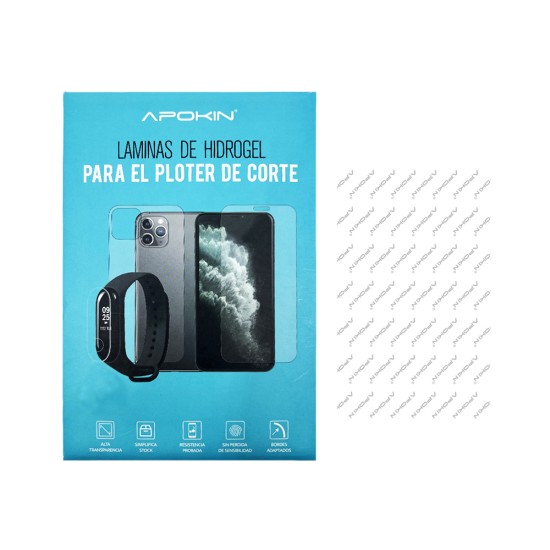 Protetor de tela Matte Hidrogel Apokin Classic V2 para todos os Smartphones Transparente