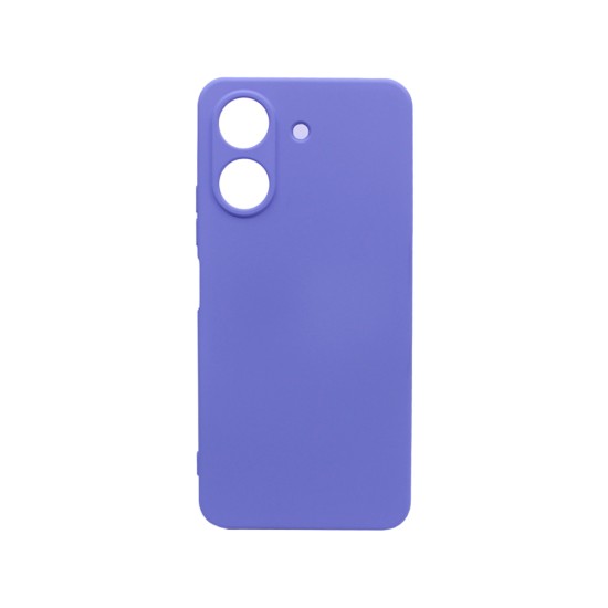 Capa de Silicone com Moldura de Câmera para Xiaomi Redmi 13C/Poco C65 Roxo