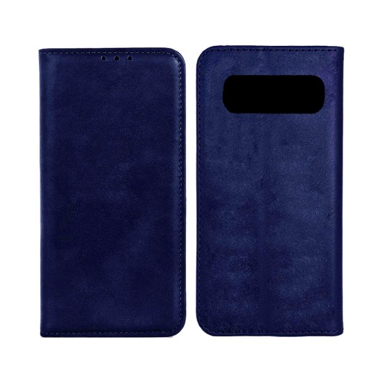 Capa de Couro com Bolso Interno para Samsung Galaxy S10 Plus Azul