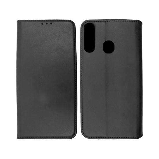 Capa de Couro com Bolso Interno para Huawei P30 Lite Preto