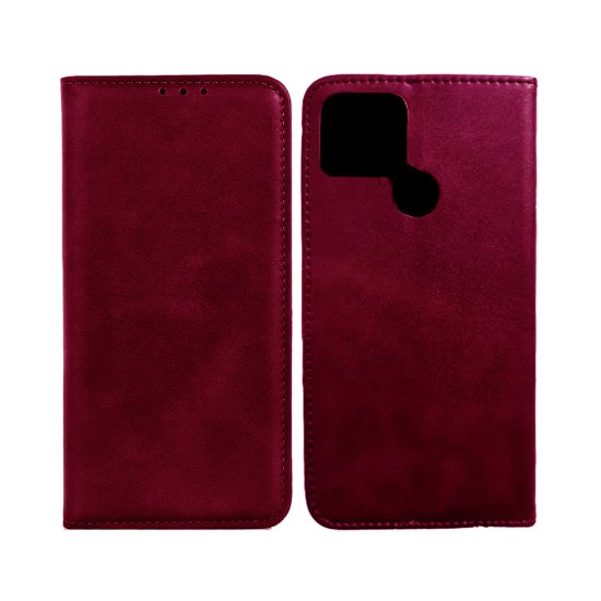 Leather Flip Cover with Internal Pocket For Xiaomi Redmi A1 Plus Brown