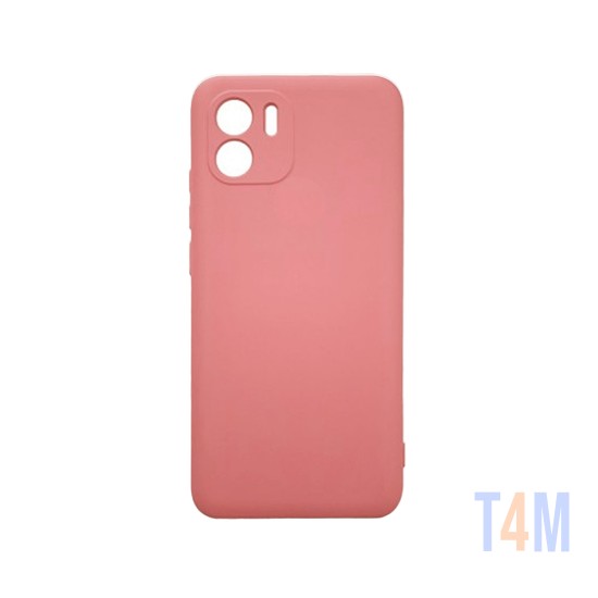 Capa de Silicone com Moldura de Câmera para Xiaomi Redmi A1/Redmi A2 Rosa