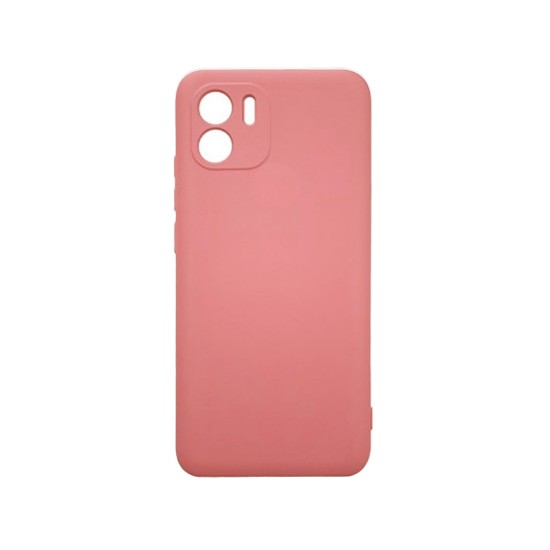 Capa de Silicone com Moldura de Câmera para Xiaomi Redmi A1/Redmi A2 Rosa