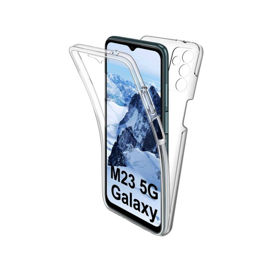 Capa de Silicone 360º para Samsung Galaxy M23 Transparente