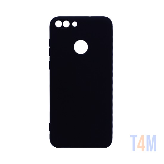 Funda de Silicona con Marco de Cámara para Huawei P Smart Negro