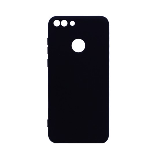 Capa de Silicone com Moldura de Câmera Para Huawei P Smart Preto