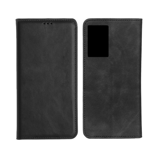 Capa Flip de Couro com Bolso Interno para Oppo A57 4g/A77 4g/A57S 4g Preto