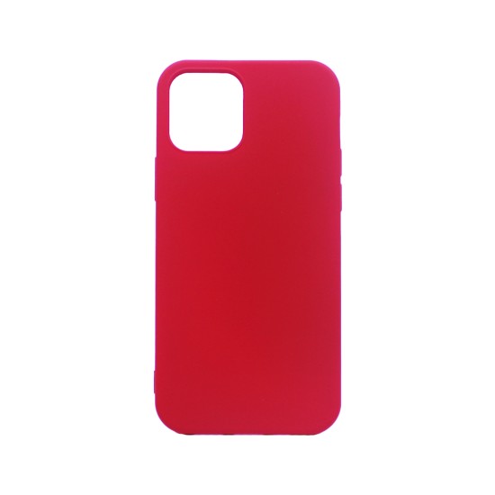 Capa de Silicone com Moldura de Câmera para Apple iPhone 12/12 Pro Vermelho