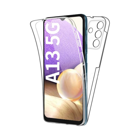 Capa de Silicone com Moldura da Câmera 360º para Samsung Galaxy A13 5G Transparente