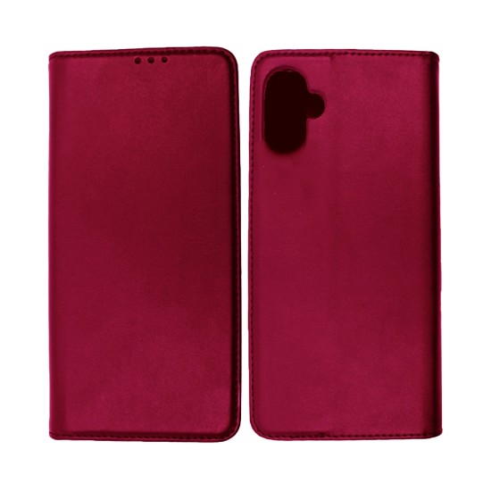 Capa Flip de Couro com Bolso Interno para Samsung Galaxy A05 Vermelho