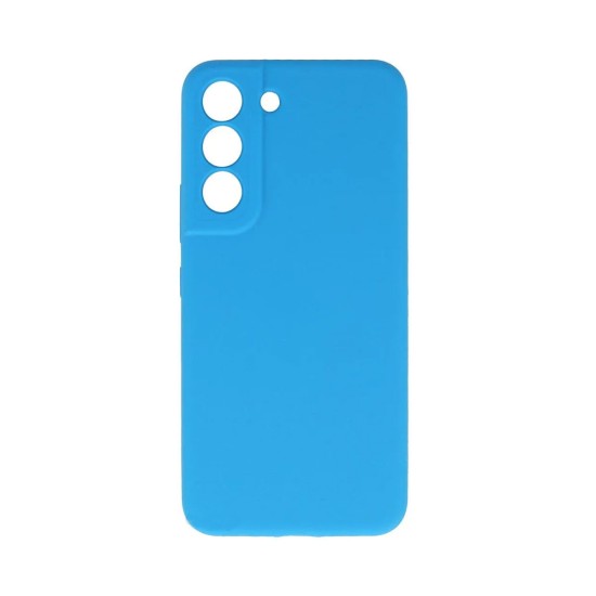 Capa de Silicone com Moldura de Câmera para Samsung Galaxy S22 Plus Azul