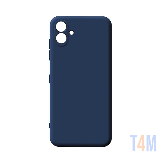 Capa de Silicone com Moldura de Câmera para Samsung Galaxy A04e Azul Escuro