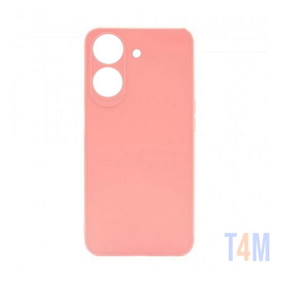 Funda de Silicona Suave con Marco de Cámara para Xiaomi Redmi 13C/Poco C65 Rosa