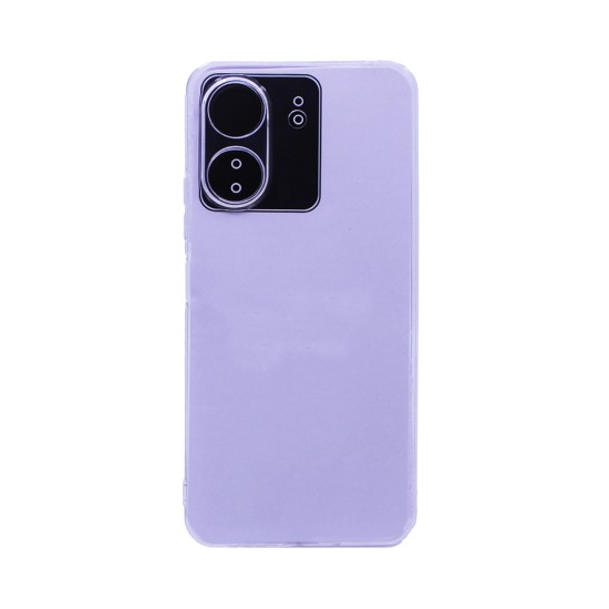 Capa de Silicone Macio com Moldura de Câmera para Xiaomi Redmi 13C/Poco C65 Transparente