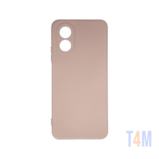 Capa de Silicone com Moldura de Câmera para Oppo A38 4G/A18 Rosa